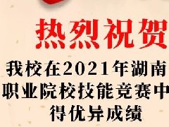 2021年湖南省職業(yè)院校技能競(jìng)賽中榮獲2個(gè)一等獎(jiǎng)