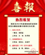 熱烈祝賀我校在2023年度湖南省職業(yè)院校技能大賽選拔賽中取得優(yōu)異成績(jī)！